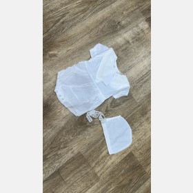 تبان أبيض مع طاقية قبة 7